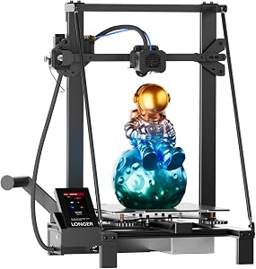 Longer LK5 Pro 3D Printer, Open Source Mainboard, TMC2209 Silent Drivers, 11.8×11.8×15.7 I