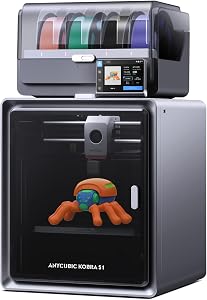 Anycubic Multicolor 3D Printer, Kobra S1 Combo Core XY Stable Structure with Sealed Printi