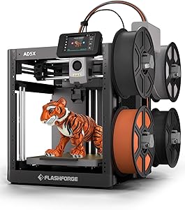 FLASHFORGE AD5X Multi-Color 3D Printer, CoreXY 600mm/s High-Speed, 1-Click Auto Leveling,