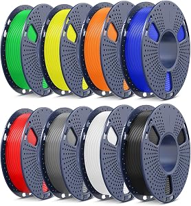 SUNLU Upgrade PLA+2.0 Filament Bundle, 3D Printer Filament Bundle Multicolor, Fit Bambu La
