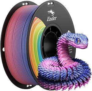 Creality 3D Printer Filament 1.75mm, Rainbow Upgrade PLA+ Filament Strong Toughness No-Tan