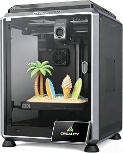 Creality K1C 3D Printer, 600mm/s Fast Speed Auto Leveling 3D Printers with AI Camera for 3