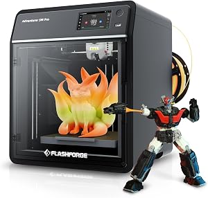 FLASHFORGE 3D Printer AD5M Pro with 250g PLA, 600mm/s High Speed CoreXY High Precision Pri