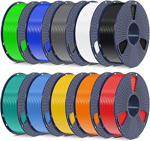 SUNLU 3D Printer Filament Bundle, PLA Plus Filament 10KG 1.75mm, Neatly Wound Filament for