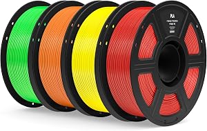 ELEGOO PLA Filament 1.75mm Bundle 4KG, 3D Printer Filament Dimensional Accuracy +/- 0.02mm